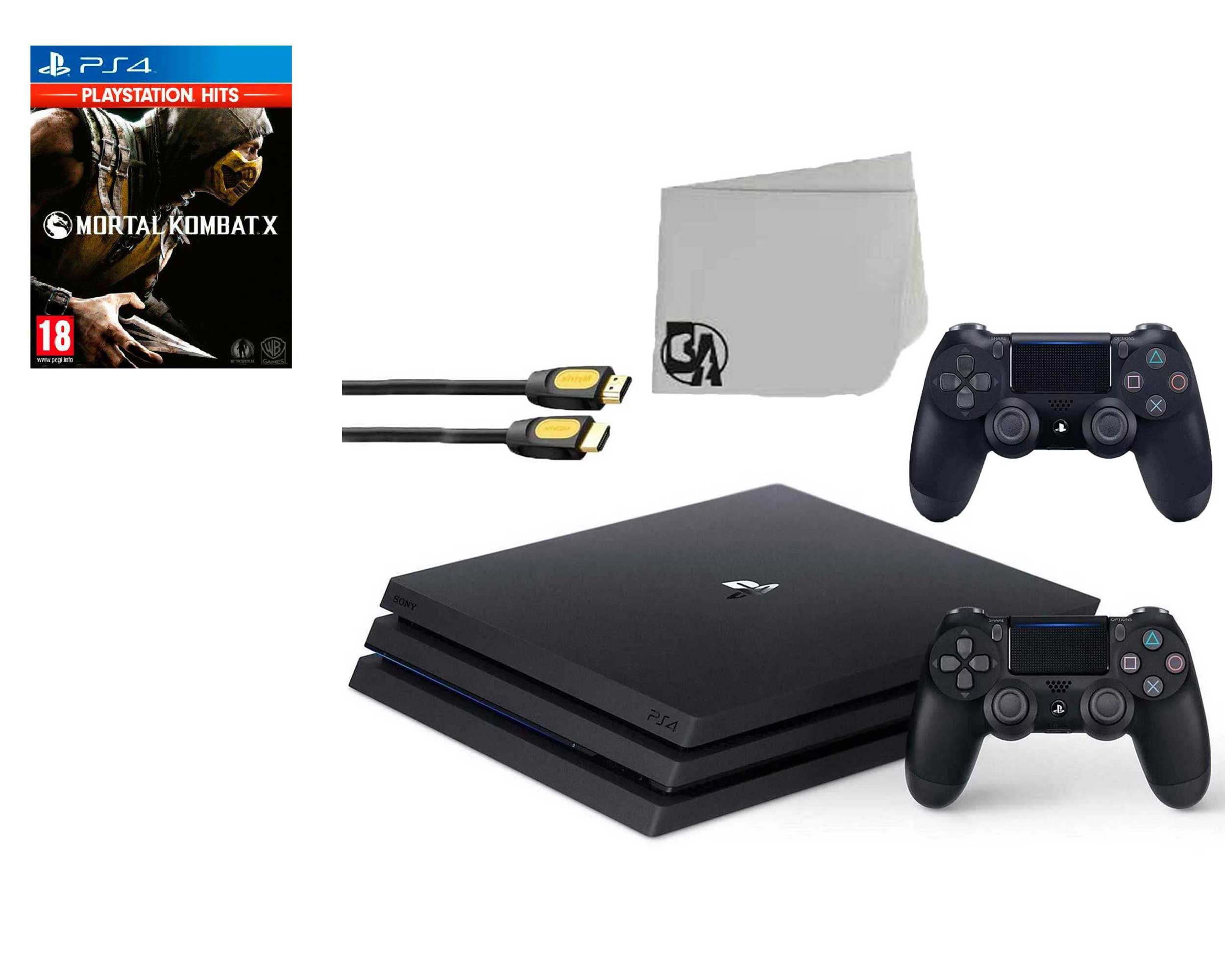 plantageejer Rå Kan ikke læse eller skrive Sony PlayStation 4 Pro 1TB Gaming Console Black 2 Controller Included with  Batman Arkham Knight BOLT AXTION Bundle Used - Walmart.com