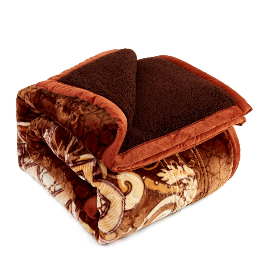 3 Pieces Soft Warm Flannel Fleece Sherpa Comforter Set ,Beauty Patterns