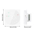 thumbnail image 3 of Lepmerk Smart Touch Screen Thermostat for Water Heating with Weekly Programmable Function - White, LCD Display, 5A, Constant Temperature Control, 3 of 6