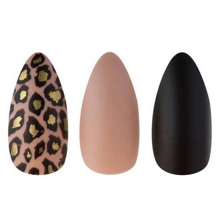 FAKE NAIL CREATIONS LUX STILETTO CHEETAH - Walmart.com