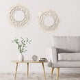 thumbnail image 3 of Hanging Wall Mirror with Macrame Fringe, Large Round Decoratic Boho Antique Mirror, 3 of 4