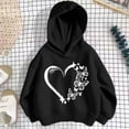 thumbnail image 4 of Yutgune Girls' Heart Graphic Hoodie, Long Sleeve Casual Pullover Sweatshirt, 4 of 5