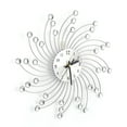 thumbnail image 1 of Reloj de pared, reloj de diamantes decorado con diamantes de metal plateado, reloj de diamantes moderno, diseño fácil de usar, 1 of 8