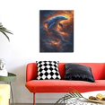 thumbnail image 4 of Sikiie Cool Dolphin Print Canvas Decorative Hanging Painting, Anti-shrinkage Hanging Frame, Suitable for Home, Office Wall Decorations, 4 of 6