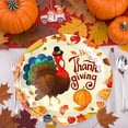 thumbnail image 6 of Fall Ornaments Thanksgiving Paper Plates Festive Fall Pumpkin And Leaves Pattern Disposable Tableware For Fall Harvests Party, 6 of 7