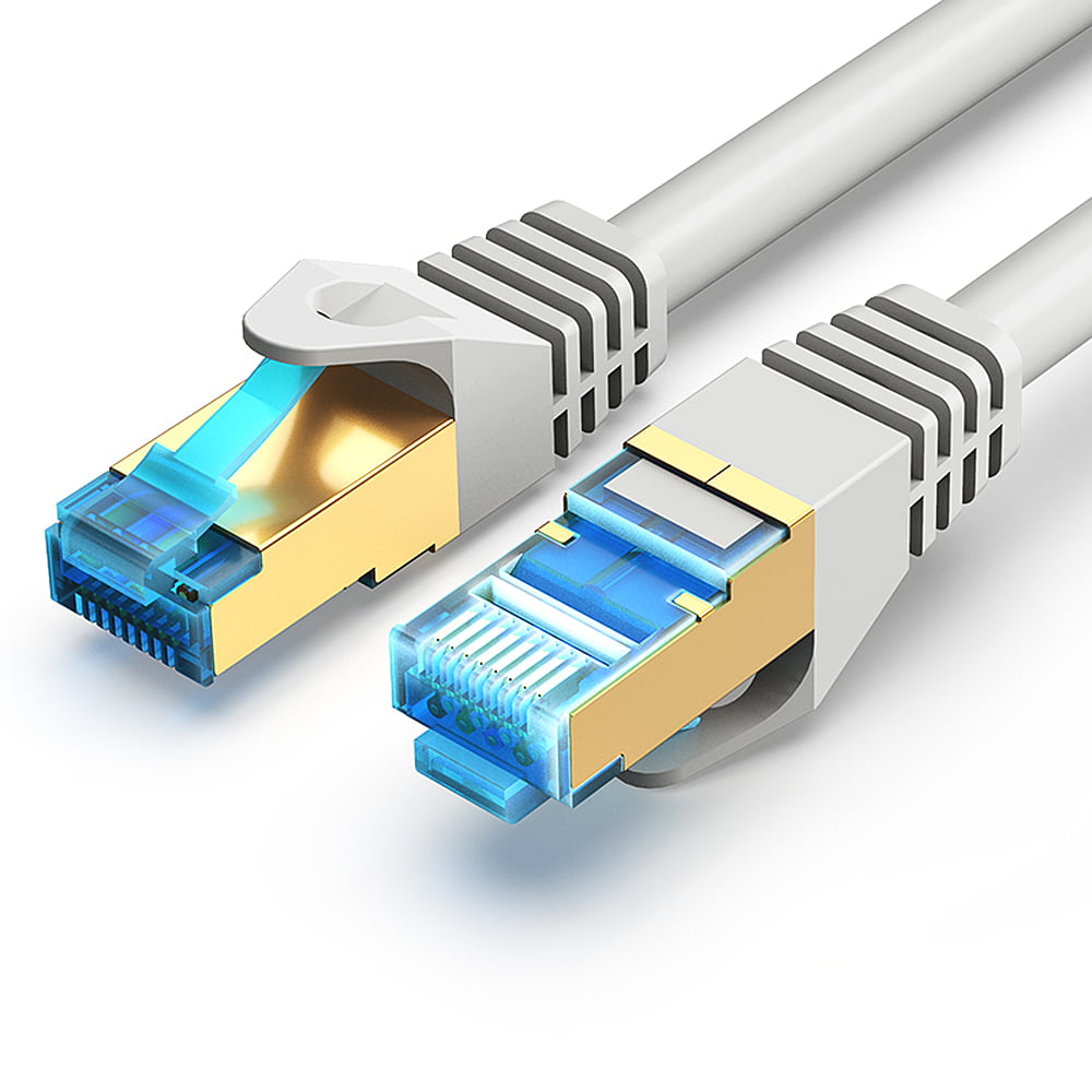 20M Meter Flat Cat7 RJ45 Cable Ethernet Network Patch SSTP Cord Gigabit Lot 1M 