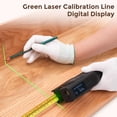 thumbnail image 3 of 120M Digital Tape Measure with Laser - 3-in-1 Refillable Electronic Laser Tape Measure with Tape Measure, 16ft OLED Display, Zone/Volume Switch Unit, M/in/ft, 3 of 5