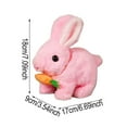 thumbnail image 4 of Plush Bunny Rabbit Pet Electronic Toy - Walking, Hopping, Wiggle Ears, Twitch Nose, Sounds for Kids (Without Light, Beige), 4 of 4