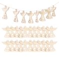 thumbnail image 1 of 30pcs Cute Diy Handmade Crafts Diy Wood Slices Angel Shape Wood Cutouts, 1 of 3