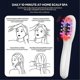 thumbnail image 4 of Electric massage comb vibrating LED blue and red light therapy hair massage scalp brush promotes hai, 4 of 5