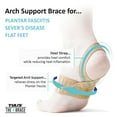 Tuli’s X Brace, Arch Support Brace for Sever's Disease, Plantar