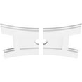 thumbnail image 2 of 18"W x 12"H x 2"ID x 3 3/4"C x 1"P Haven Architectural Grade PVC Contemporary Ceiling Medallion, Two Piece, 2 of 11