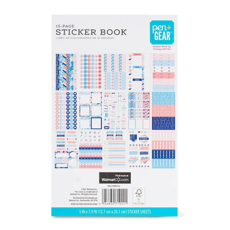 Pen+gear 40-Page Sticker Book Makin' Waves Edition 2600+ Stickers - 1 Each