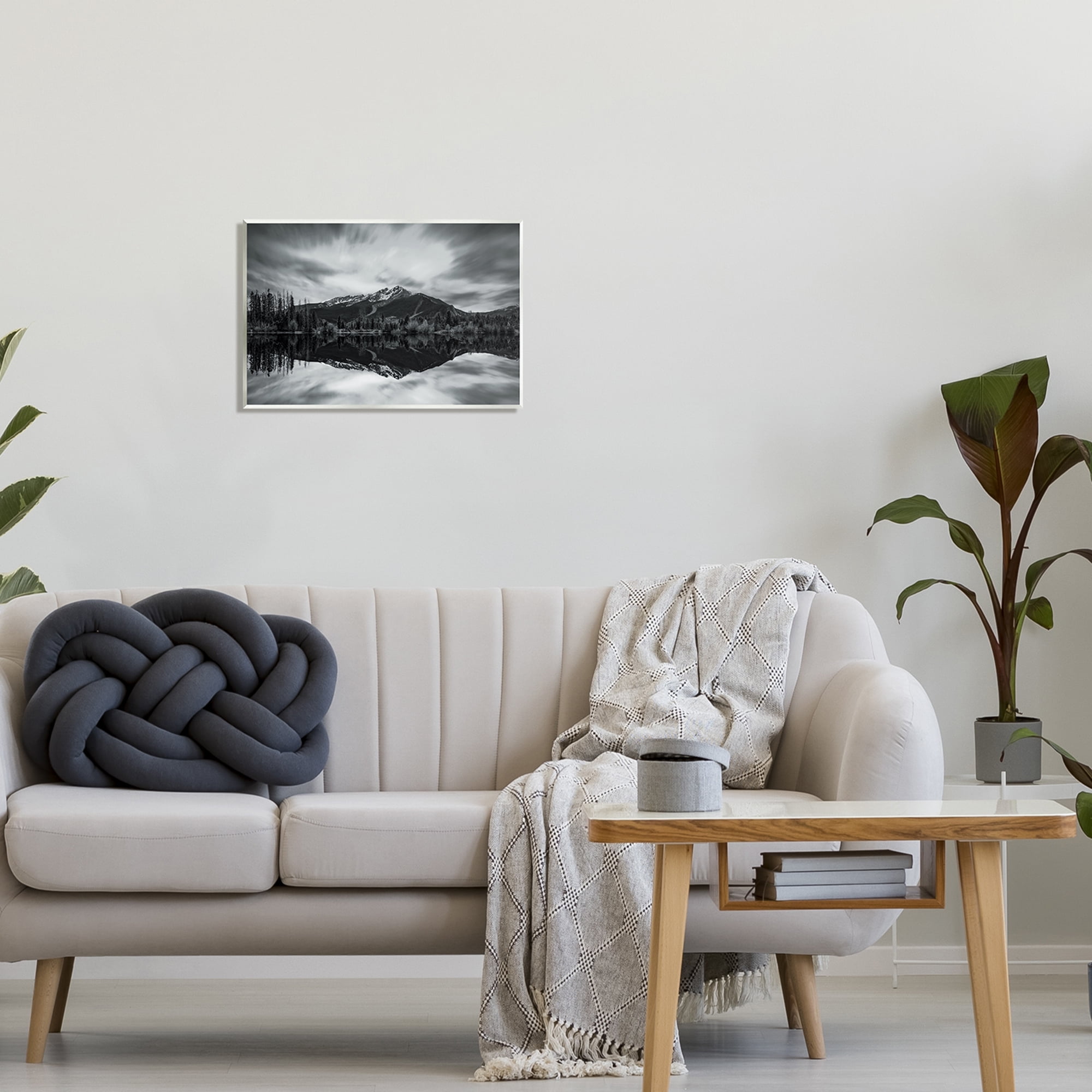 Stupell Industries Mountain Peak Reflection Landscape Photography Unframed Art Print Wall Art, 19 x 13