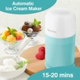 thumbnail image 3 of Secura Mini máquina para hacer helados para helado, sorbete, yogur helado, máquina para hacer helados electrónica automática de 0,4 cuartos de galón con cuchara mezcladora y libro de recetas, casera r, 3 of 5