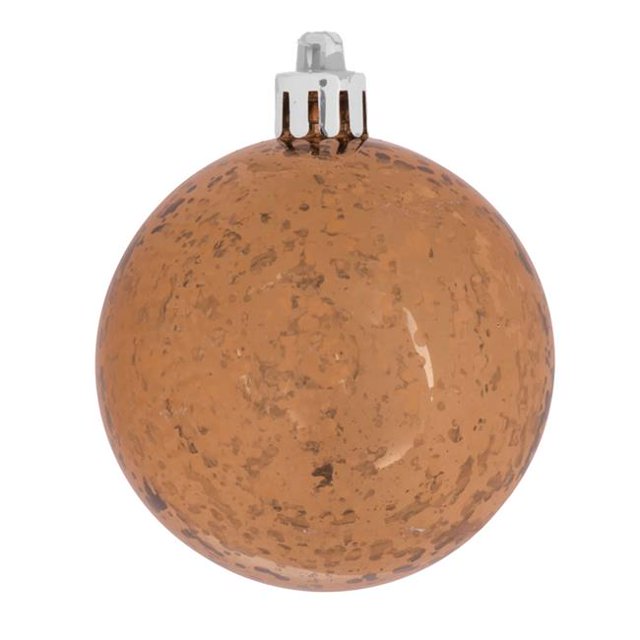 Vickerman M166616 Mocha Shiny Mercury Ball Ornament - 8 in.