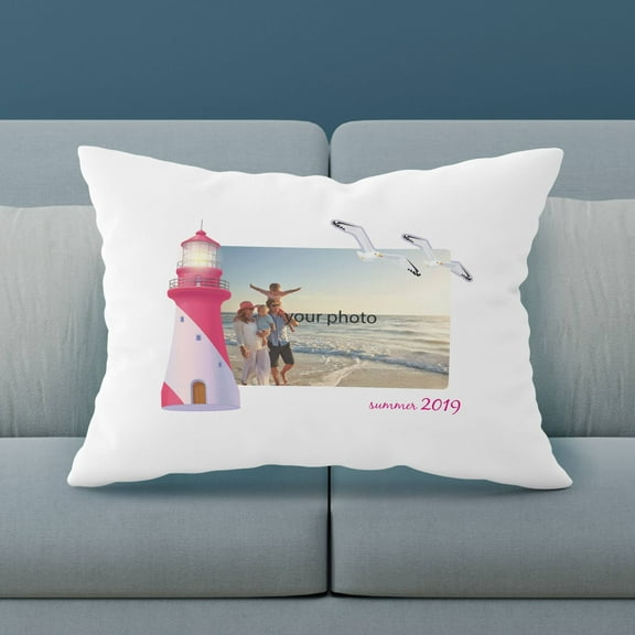 Personalized Vacation Pillow Case with Picture