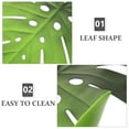 thumbnail image 2 of OFFIGAM Green Leaf Insulated Placemats Set of 6, EVA Material Tableware Mats for Dining Table, 2 of 10