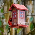 thumbnail image 5 of Kingsyard Farmhouse Wild Bird Feeder, Metal Bird House Feeders for Outdoors Hanging, 0.8 lb Seed Capacity Unique Bird Feeders for Cardinal Finch Garden Yard Decoration, 5 of 6