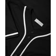 thumbnail image 3 of Men's Baseball Jersey Button Down Premium Hip Hop T Shirts Sports Uniform, 3 of 4