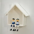 thumbnail image 4 of Wooden House Shelf, Cute Wall Mounted Display Shelf for Bedroom, Nursery & Farmhouse Decor | Rustic Decorative Shelf for Home Organization, Books & Collectibles (1pc), 4 of 4