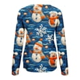 thumbnail image 7 of jjayotai Womens Christmas Sweatshirt Funny Santa Snowman 3D Print Plus Size Graphic Sweatshirts Crewneck Xmas Holiday Tops Light Blue XL, 7 of 7
