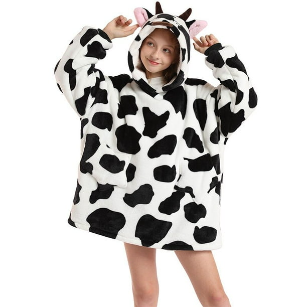 Manta de Sherpa con mangas para niños, Sudadera con capucha cálida, manta de lana con capucha, sudadera usable, mantas de franela, regalo de invierno
