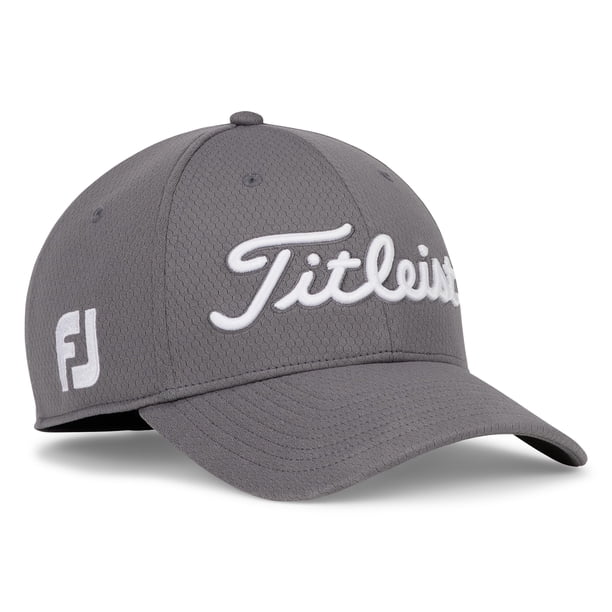Gorra de golf Titleist Tour Elite, color carbón/blanco, talla pequeña/mediana