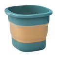 thumbnail image 2 of Foldable Foot Bath Bucket | Large Portable Foot Soaking Tub with Heat Retention | Collapsible Design for Easy Storage | 40x35x28cm Green Silicone Foot Spa for Home Office Gym Use, 2 of 6
