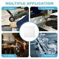 thumbnail image 6 of Uxcell 6061 T651 Aluminum Sheet Metal, 3.9" x 3.9" x 0.1" Flat Plain Aluminum Plate Covered with Single Protective Film Heat Treatable for DIY Crafting Industry(Silver, 2Pcs), 6 of 7