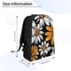 thumbnail image 4 of Disketp Yellow White Daisy Pattern Mochila Unisex de Apertura Lateral Completa, Mochila para Laptop para Escuela, Trabajo y Viajes, 4 of 8