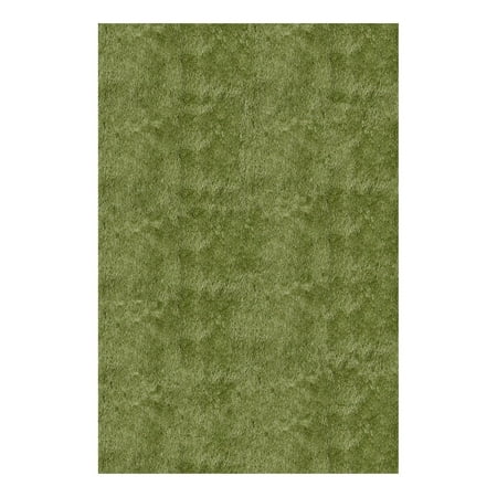 Shag Apple Green - Momeni Luster Shag Silky Area Rug