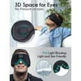 thumbnail image 3 of Auriculares para dormir, antifaz para dormir con Bluetooth, antifaz inalámbrico con música, auriculares para dormir de lado, antifaz para dormir con auriculares Bluetooth, altavoces estéreo ultrafinos, 3 of 5