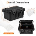 thumbnail image 3 of Costway 3 PCS Insulated Food Pan Container 31 QT Stackable Hot Box with 3 Transparent Pans, 3 of 8