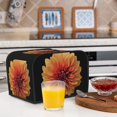 thumbnail image 5 of KLL Orange Dalia Print 4 Slice Toaster Dust Covers Kitchen Small Appliance Cover with 2 Pockets,Can hold Jam Spreader Knife & Toaster Tongs (12.4 x 10.6 x 8.2), 5 of 6