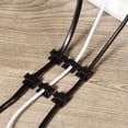 thumbnail image 3 of 20 clips para cables (negros), clips para luces exteriores, organizadores de cables, clips autoadhesivos para cables, miniganchos para cables, soporte para gestión de cables de escritorio., 3 of 4