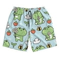 thumbnail image 4 of Bixox Men's Cute Floral Frog printing Casual Classic Fit Short Summer Beach Shorts, 4 of 6