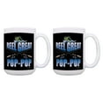 thumbnail image 1 of ThisWear Funny Grandpa Gift Fishing Reel Great Pop-Pop Fishing Mug 2 Pack 15oz Coffee Mugs Black, 1 of 4