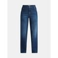 thumbnail image 5 of Time and Tru Women's High Rise Straight Jeans with Carpenter Details, 30" Inseam, Sizes 0-20, 5 of 5