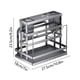 thumbnail image 3 of Portacuchillos y organizador de utensilios de cocina de acero inoxidable | Almacenamiento multicompartimento para cuchillos, cucharas, tenedores y palillos | Cubiertos de encimera con bandejas, 3 of 6
