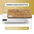thumbnail image 6 of Case Yard Wooden Case Outside Soft TPU Silicone, Slim Fit Shockproof Wood Protective Phone Cover for Girls Boys Men and Women, Supports Wireless Charging Butterfly Design case for iPhone-X, 6 of 7