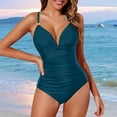 thumbnail image 2 of Fashion Tankini Swimwear for Womens One Piece Summer Plus Size V Neck Mesh Swimsuit Fashion Bikini Bathing Suit, 2 of 4