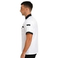 thumbnail image 3 of YiZYiF Mens Short Sleeve Chef Coat Bakery Jacket Double-Breasted Kitchen Chef Uniform White XL, 3 of 7