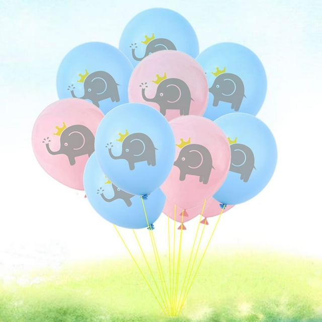unbranded 30Ud Decorativos Elefante Cartoon En Azul Y Rosa Para Fiesta Y Baby Shower