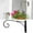 Black, variant on Clearance Hooks under $10 Wall Hanger Wind Lamp Flower Pot Hook Wrought Garden Garden Creative Wall Hanging Basket Rack