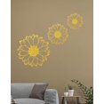 thumbnail image 5 of Resaco Decoración De Pared De Girasol De Metal, 3 Piezas, Flores, Arte De Pared De Metal, Girasoles, Decoraciones Para El Hogar, Para Baño, Sala De Estar, Cocina, Oficina En Casa (Amarillo), 5 of 5