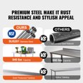 thumbnail image 2 of KFFKFF 24x60x40 In Stainless Steel Table, Commercial Kitchen Prep Station on Wheels, Durable Metal Utility Table, Adjustable for Restaurants, Homes, Hotels, 2 of 9