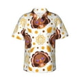 thumbnail image 2 of Picia Fall Turkey Gentle Cotton Regular Fit Short Sleeve Casual Hawaiian Shirt for Men-Medium, 2 of 9