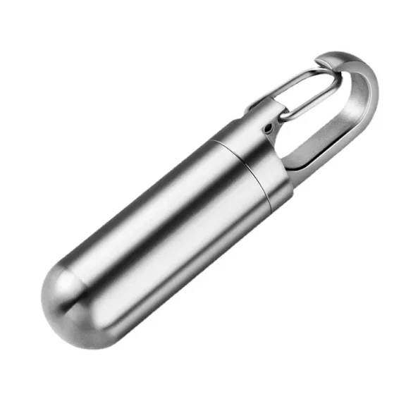 Pill holder with stainless steel buckle (large)