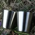 thumbnail image 4 of iaksohdu Outdoor Camping Hiking Polished Stainless Steel Whiskey Liquor Cup for Hip Flask, 4 of 8